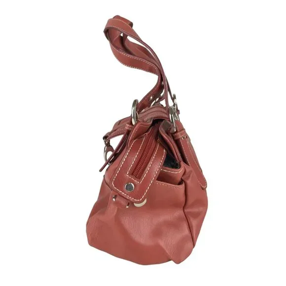 Bellerose Womens Red‎ Inner Pockets Adjustable Double Handle Tote Bag - Picture 2 of 8